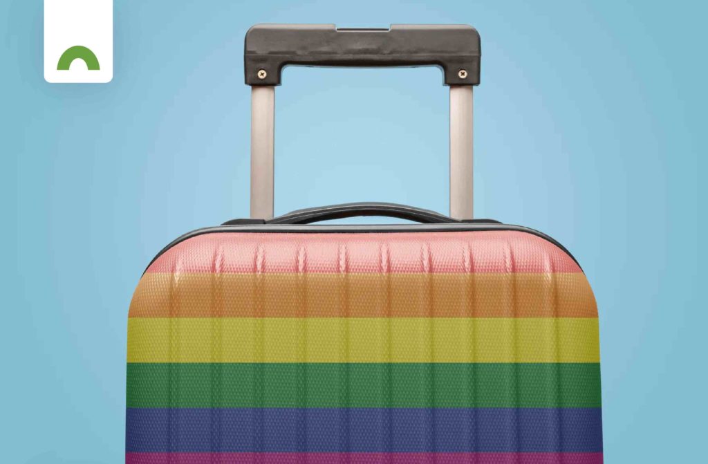 rainbow suitcase